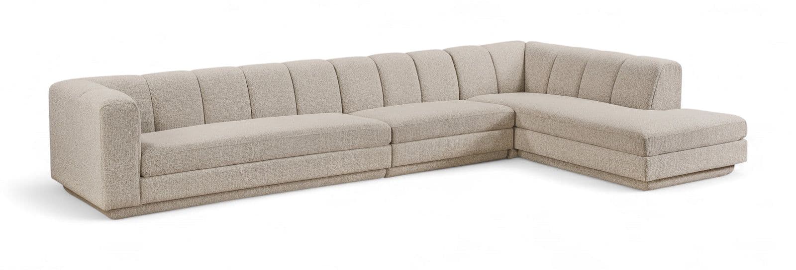 Laurel Fabric Upholstered Sectional, 3-Piece
