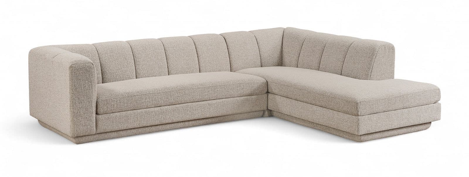 Laurel Fabric Upholstered Sectional, 2-Piece (Style 2)