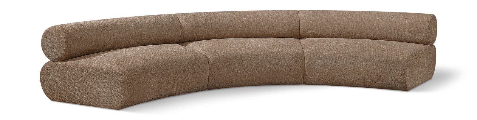 Harper 152" Chenille Fabric Upholstered Sectional, 3-Piece