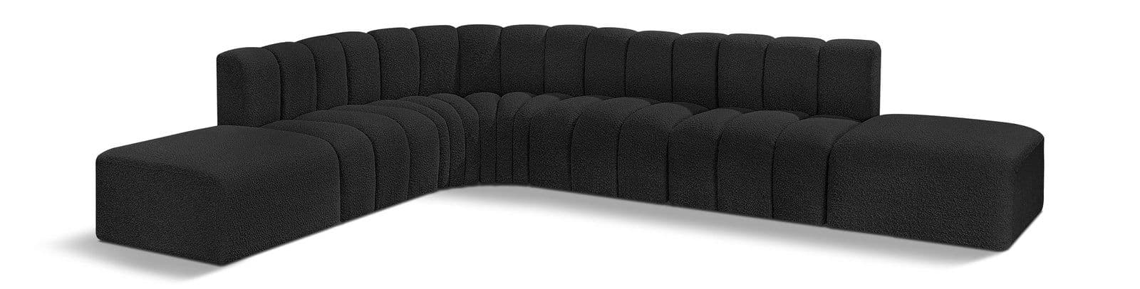 Yara 172" Boucle Fabric Upholstered Sectional, 7-Piece