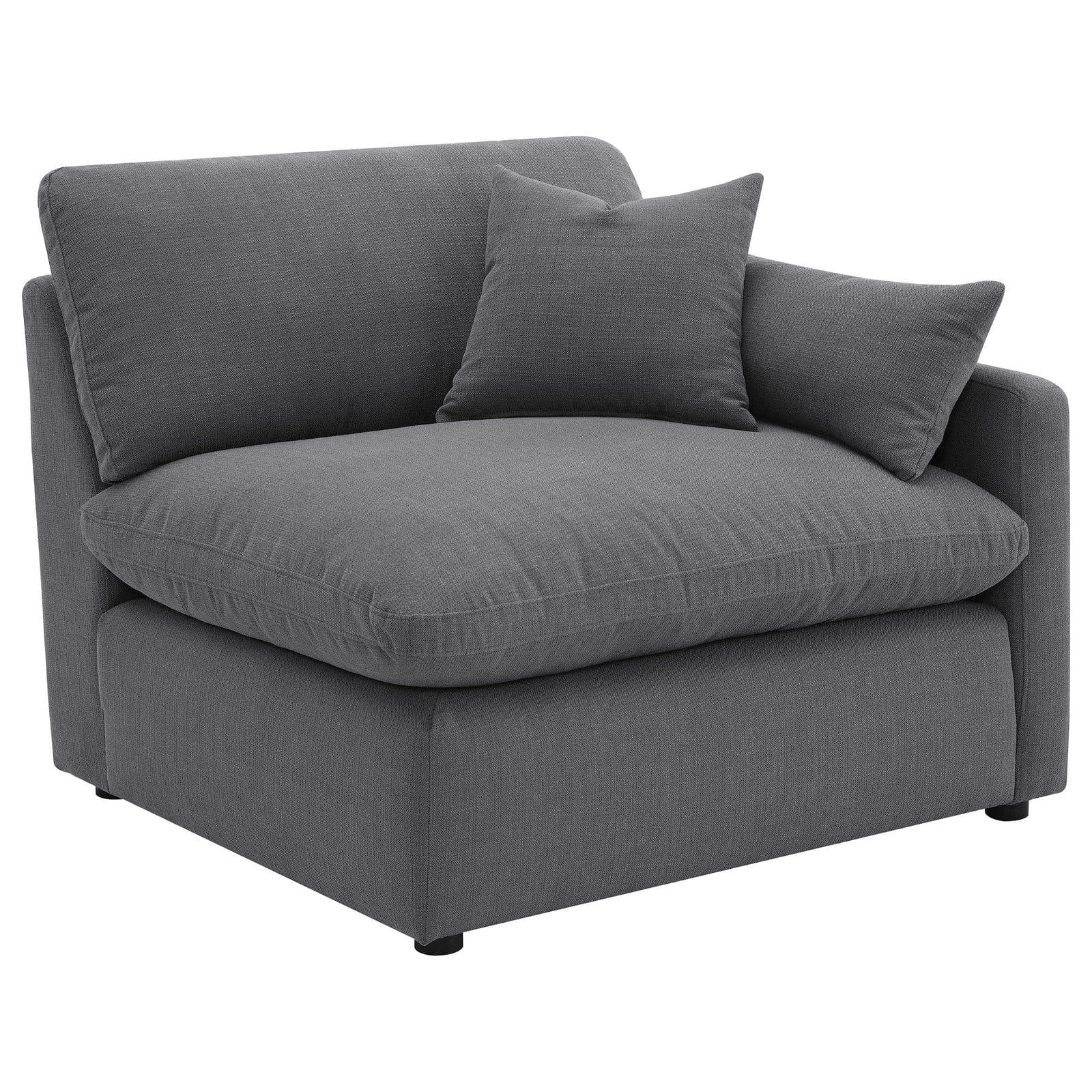 Miley Upholstered RAF Chair Charcoal