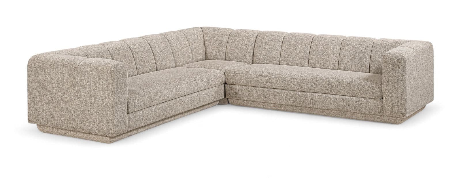 Laurel Fabric Upholstered Sectional, 3-Piece (Style 2)