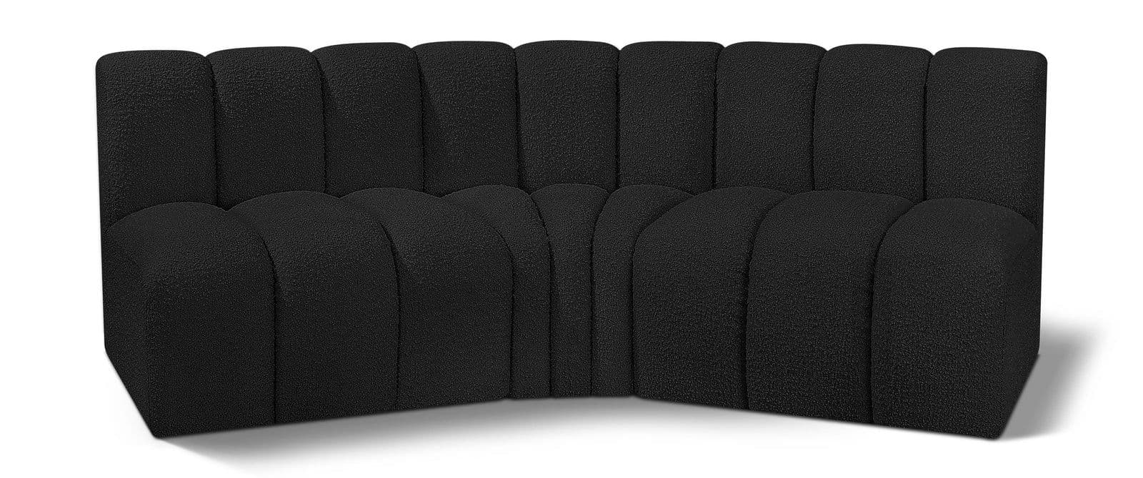 Yara 86" Boucle Fabric Upholstered Sectional, 3-Piece