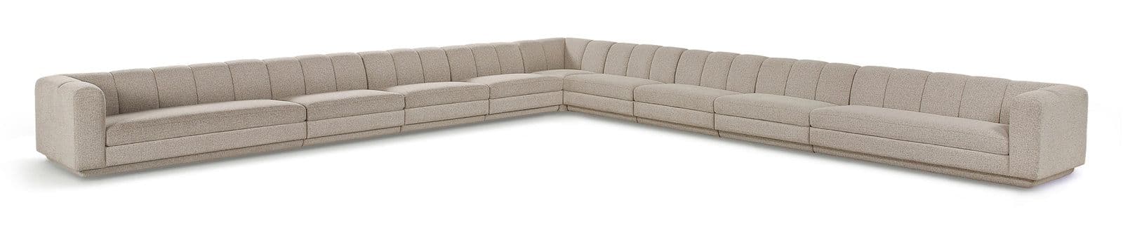 Laurel Fabric Upholstered Sectional, 9-Piece