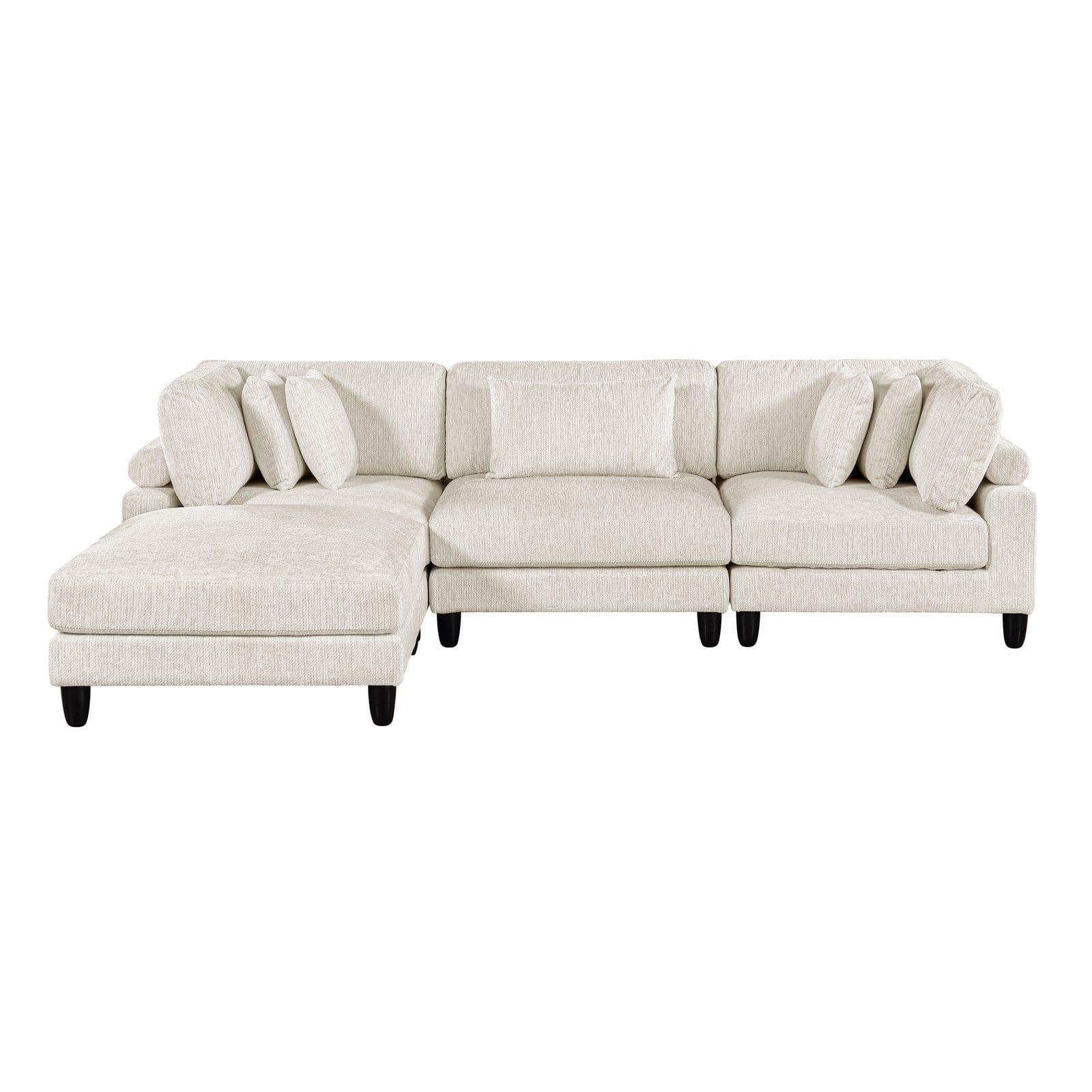 Leesa (4)4-Piece Modular Sectional with Ottoman
