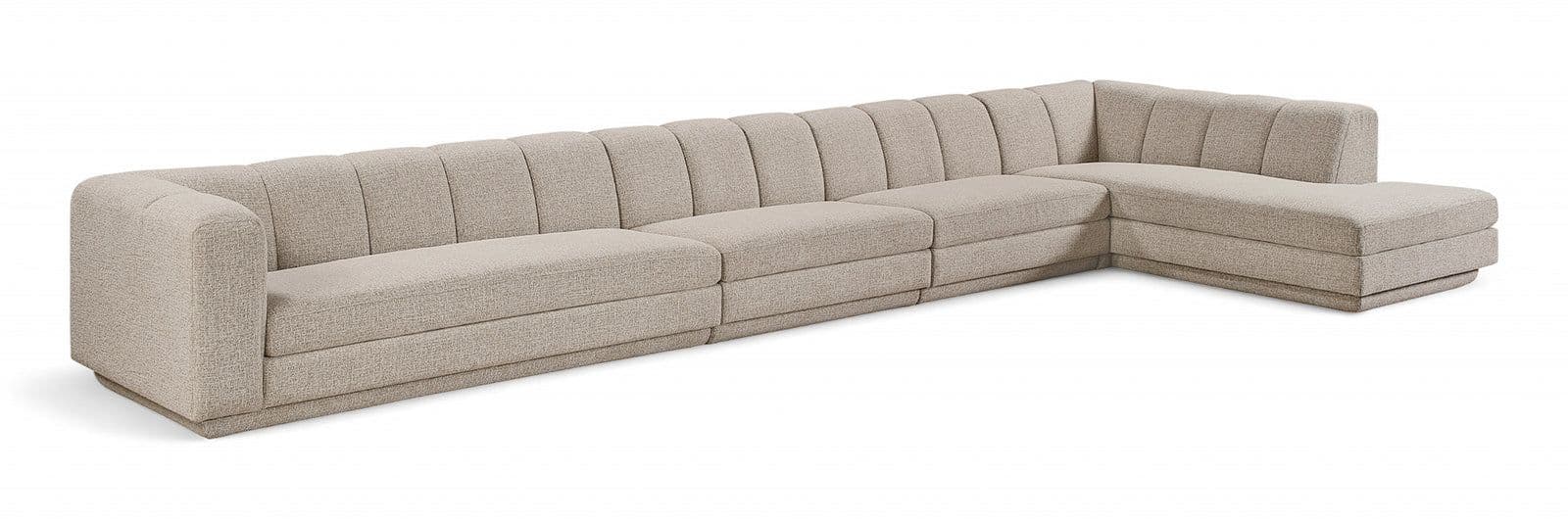 Laurel Fabric Upholstered Sectional, 4-Piece