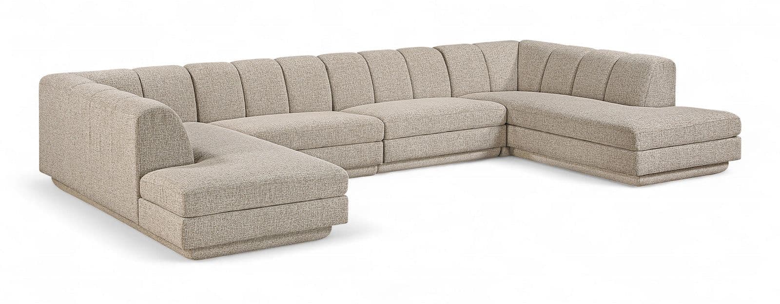 Laurel Fabric Upholstered Sectional, 4-Piece (Style 3)