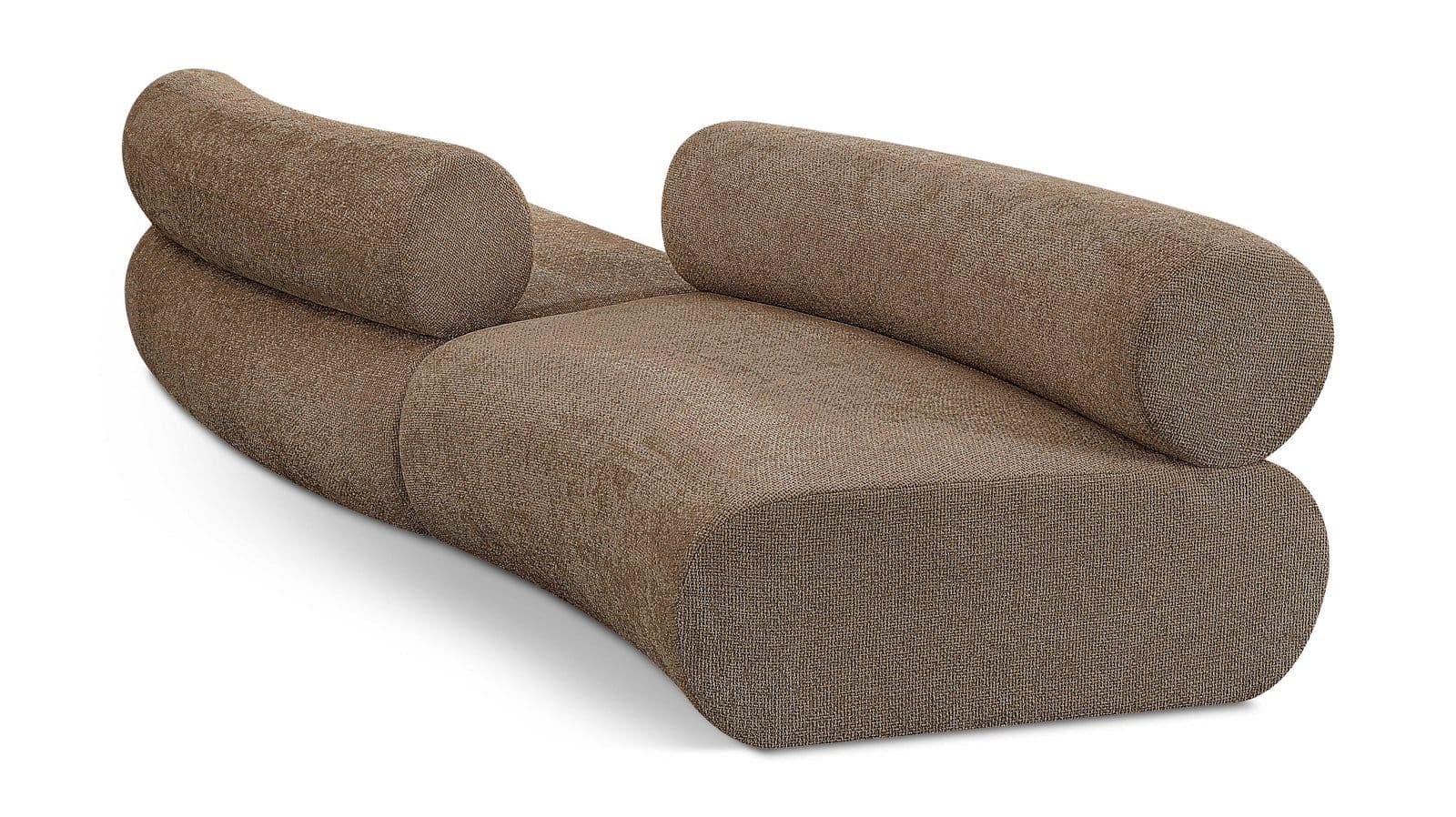 Harper 108" Chenille Fabric Upholstered Sectional, 2-Piece (Style 2)