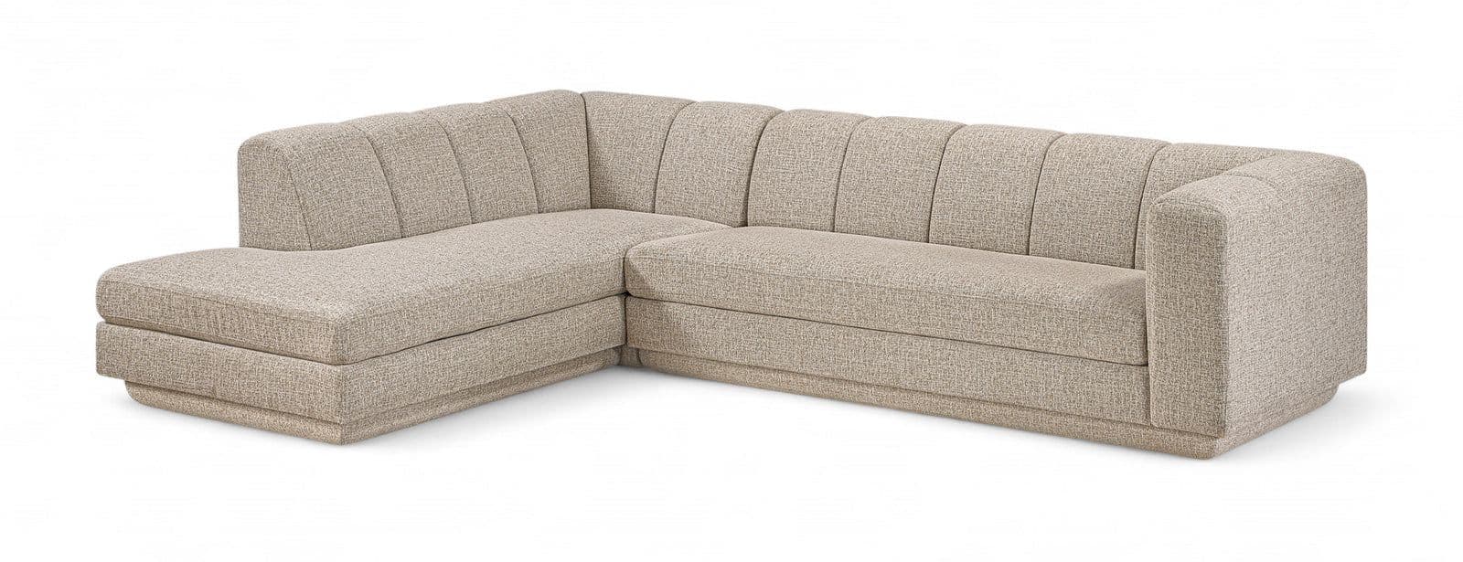 Laurel Fabric Upholstered Sectional, 2-Piece