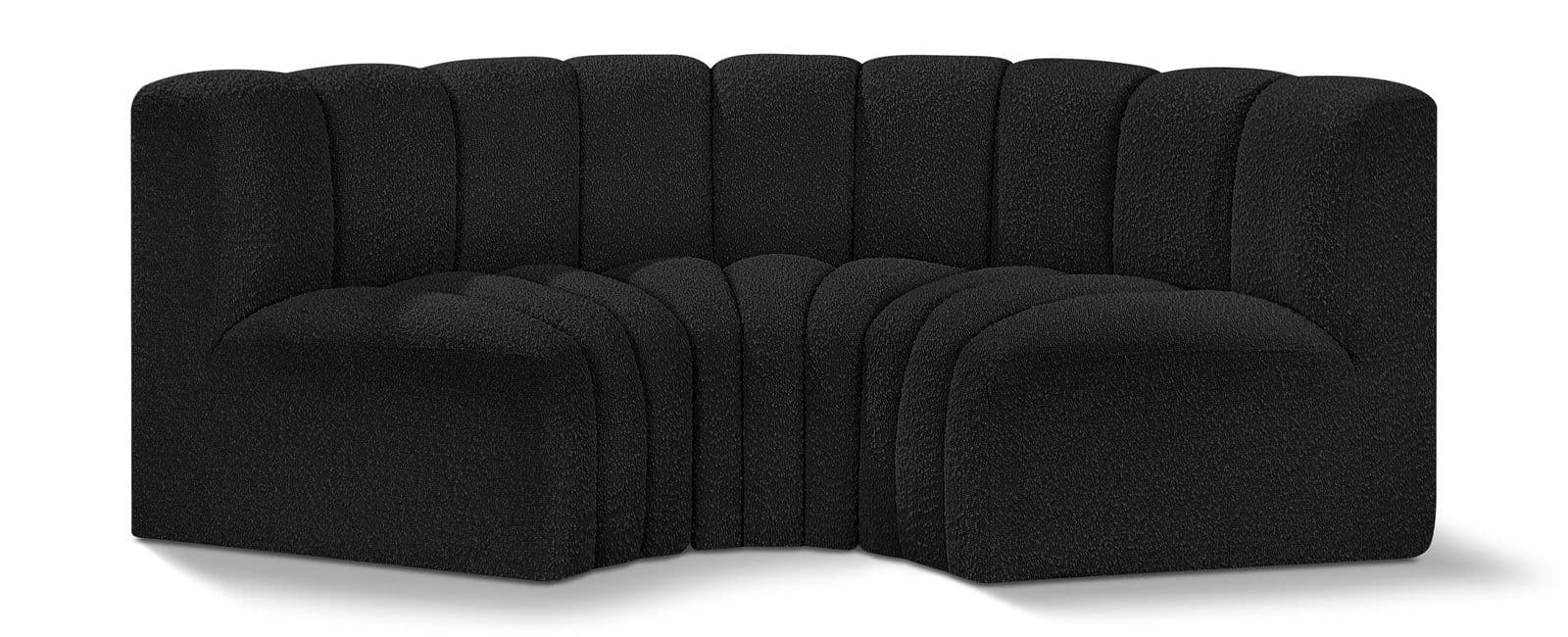 Yara 80" Boucle Fabric Upholstered Sectional, 3-Piece