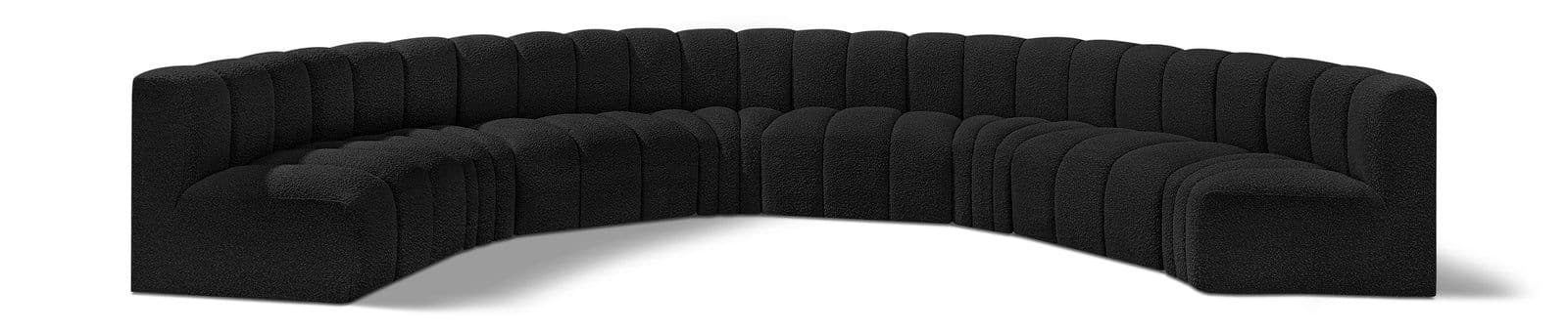Yara 162" Boucle Fabric Upholstered Sectional, 8-Piece