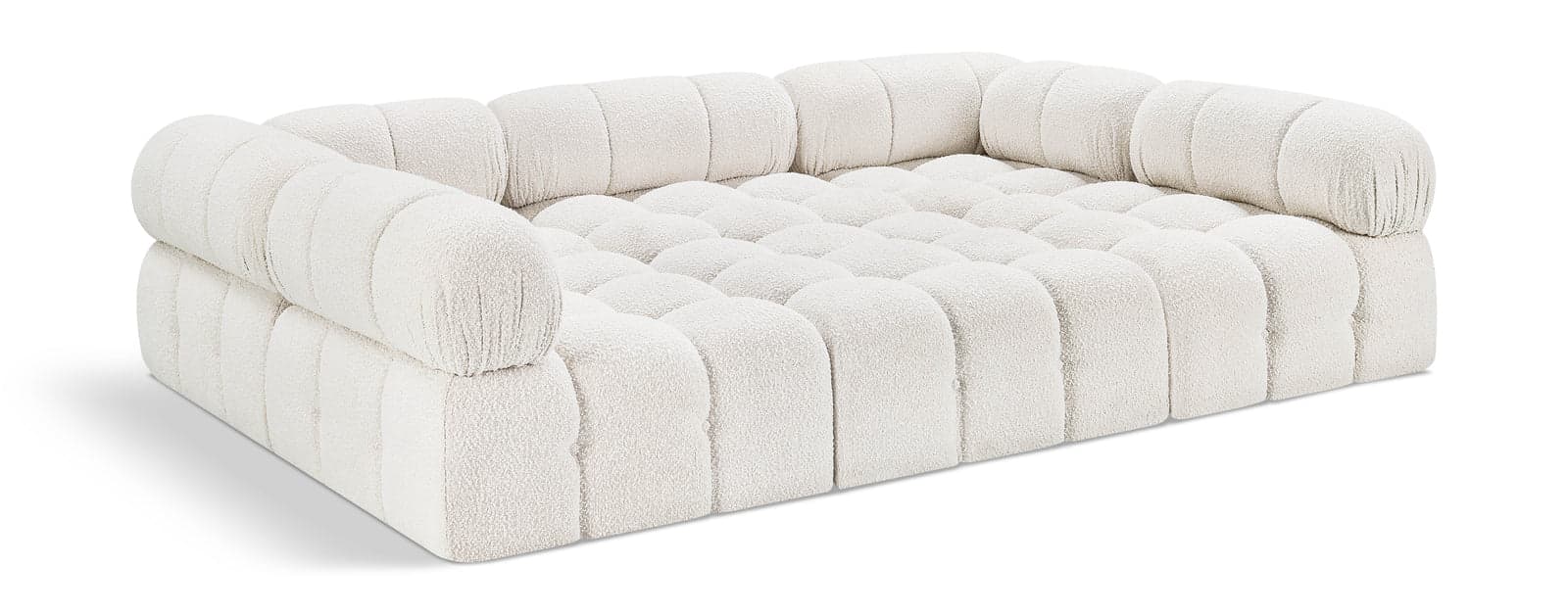 Darcy 102" Cream Boucle Fabric Upholstered Sectional, 6-Piece — Vista 1 (1/3)