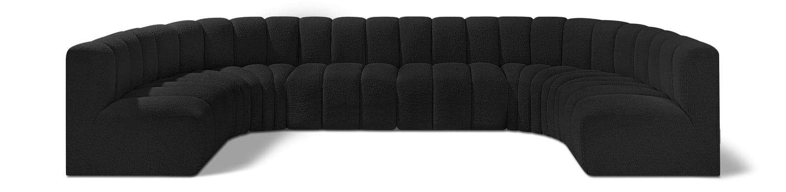 Yara 150" Boucle Fabric Upholstered Sectional, 8-Piece — Vista 1 (1/5)
