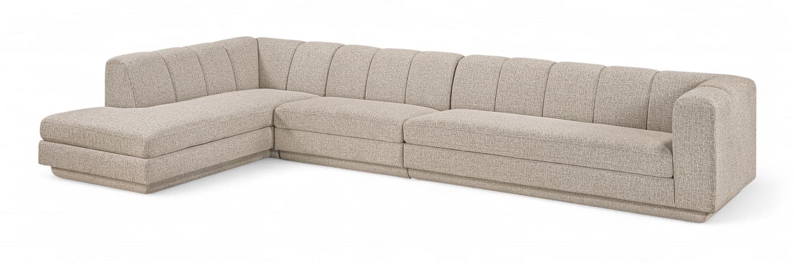 Laurel Fabric Upholstered Sectional, 3-Piece (Style 4) — View 1 (1/3)