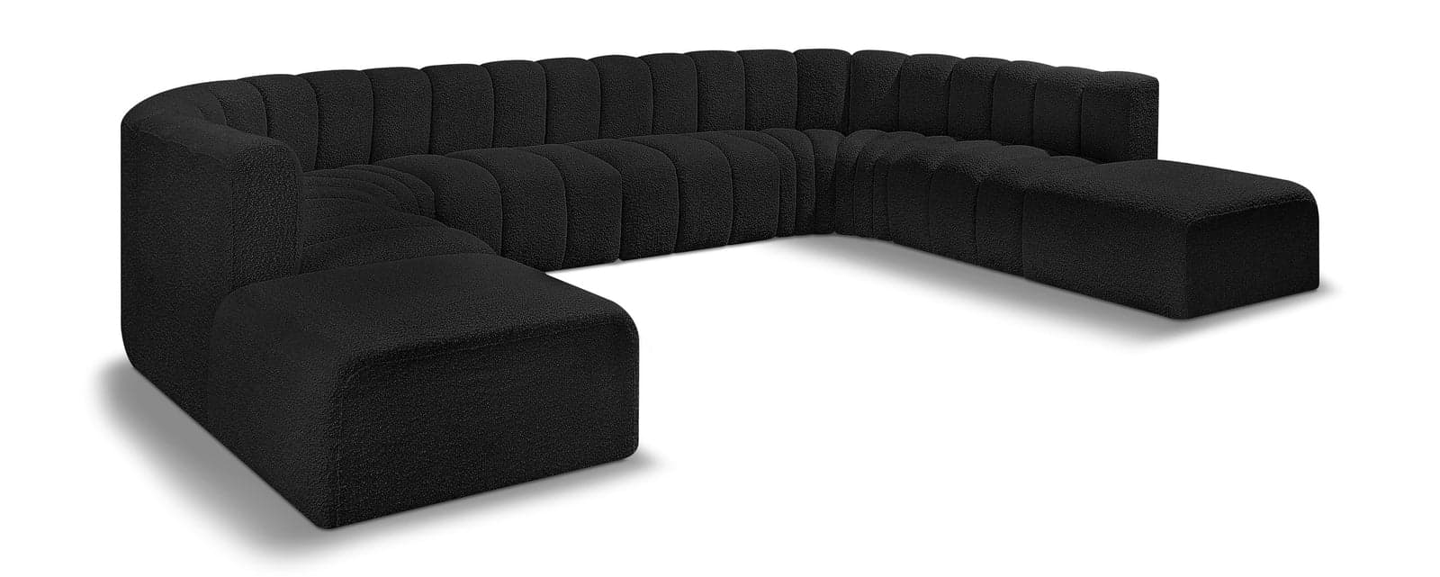 Yara 161" Boucle Fabric Upholstered Sectional, 10-Piece — Vista 1 (1/5)