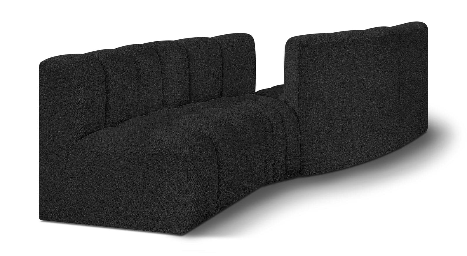Yara 108" Boucle Fabric Upholstered Sectional, 4-Piece — Vista 1 (1/5)