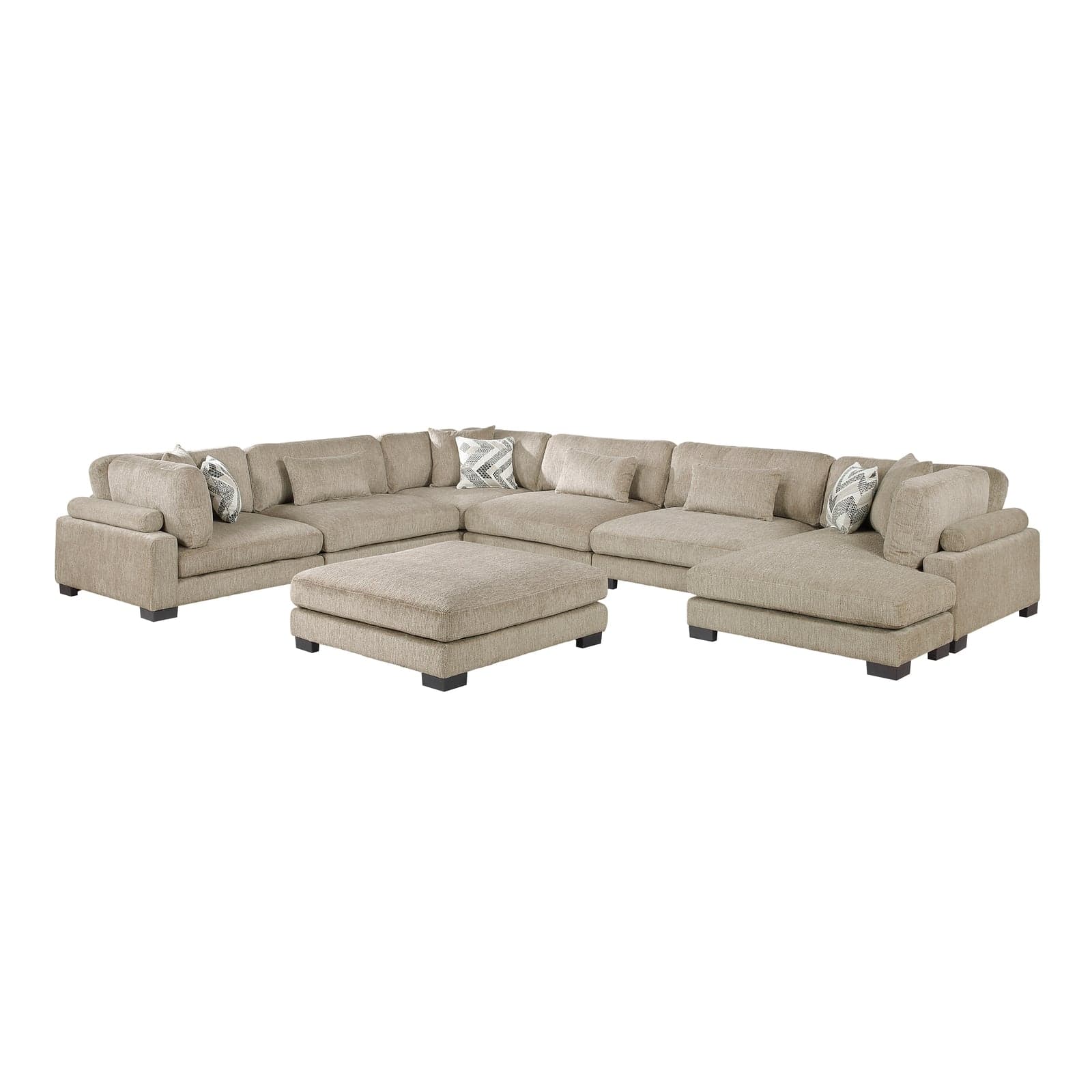 Bennington (7)7-Piece Modular Sectional with Ottoman — View 1 (1/3)