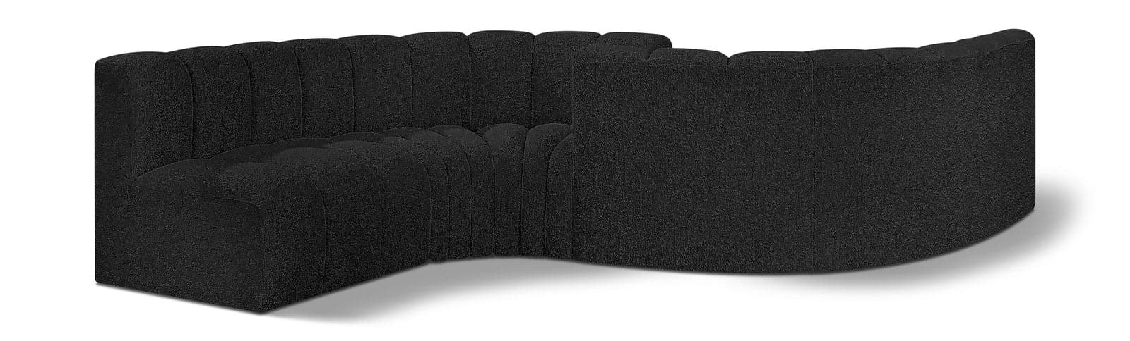 Yara 145" Boucle Fabric Upholstered Sectional, 6-Piece (Style 2) — Vista 1 (1/5)