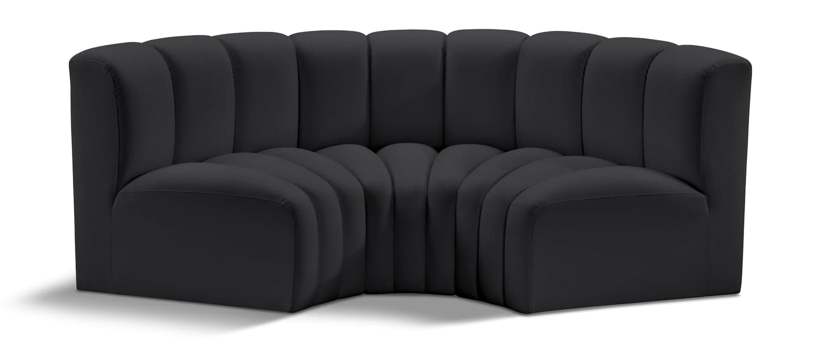 Yara 80" Vegan Leather Upholstered Sectional, 3-Piece — Vista 1 (1/5)