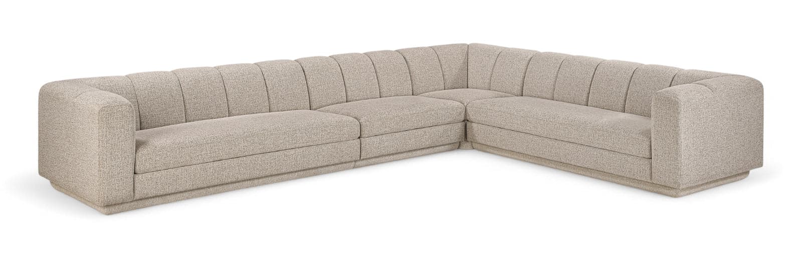 Laurel Fabric Upholstered Sectional, 4-Piece (Style 2) — View 1 (1/3)