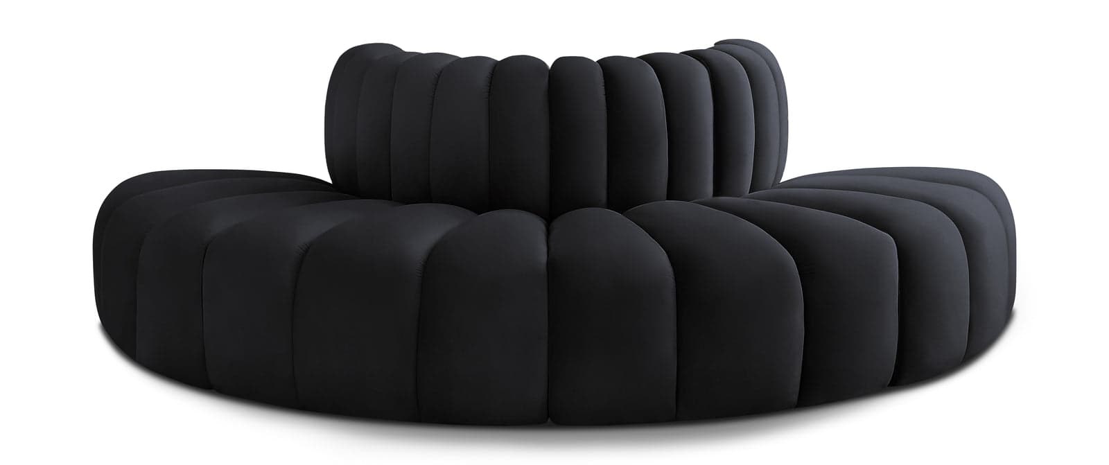 Yara 90" Velvet Upholstered Sectional, 4-Piece — Vista 1 (1/6)