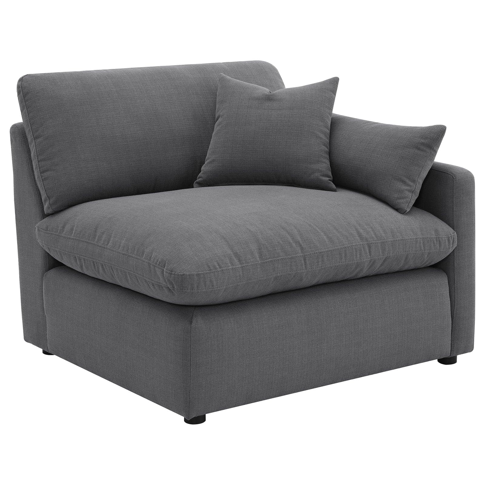 Miley Upholstered RAF Chair Charcoal — View 1 (1/3)
