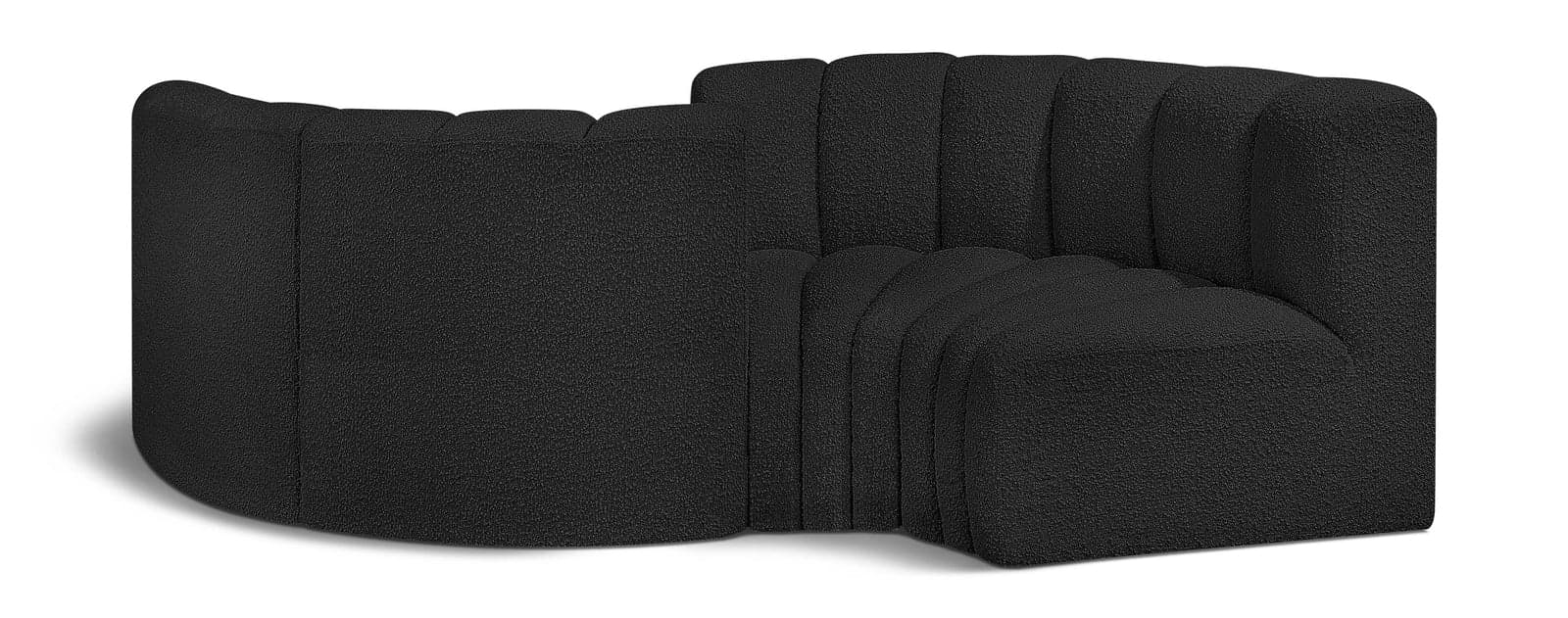 Yara 102" Boucle Fabric Upholstered Sectional, 4-Piece — View 1 (1/5)