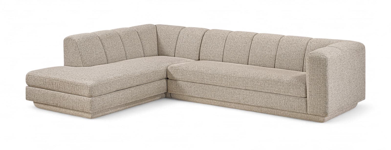 Laurel Fabric Upholstered Sectional, 2-Piece — View 1 (1/3)