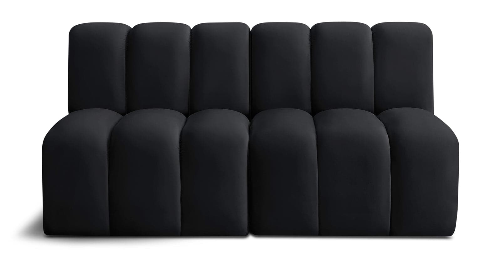 Yara 60" Velvet Upholstered Sectional, 2-Piece — Vista 1 (1/6)