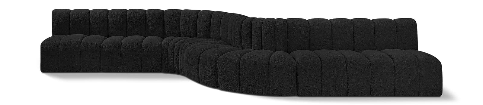 Yara 197" Boucle Fabric Upholstered Sectional, 8-Piece — Vista 1 (1/5)