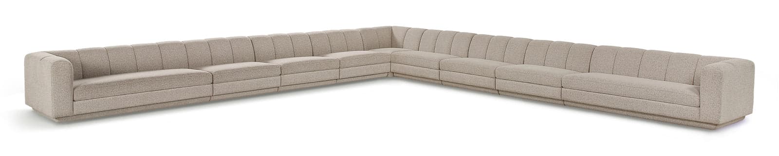 Laurel Fabric Upholstered Sectional, 9-Piece — View 1 (1/3)