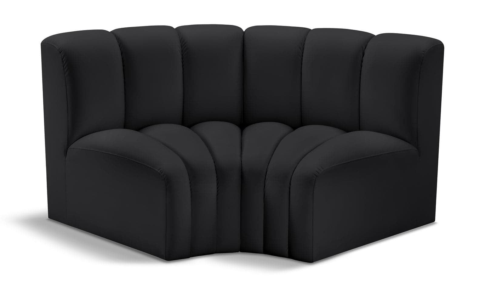 Yara 60" Vegan Leather Upholstered Sectional, 2-Piece (Style 2) — View 1 (1/5)