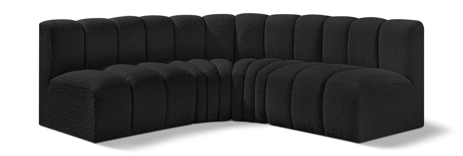 Yara 103" Boucle Fabric Upholstered Sectional, 4-Piece — Vista 1 (1/5)