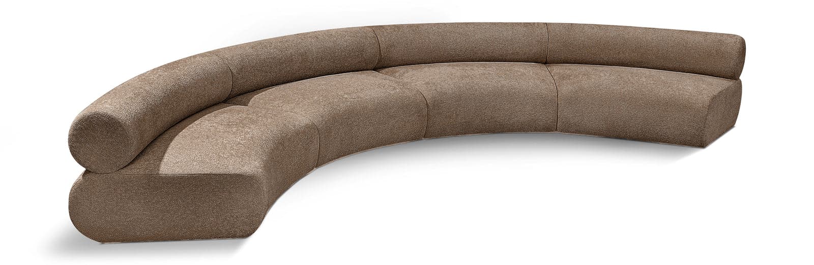 Harper 183" Chenille Fabric Upholstered Sectional, 4-Piece — Vista 1 (1/5)