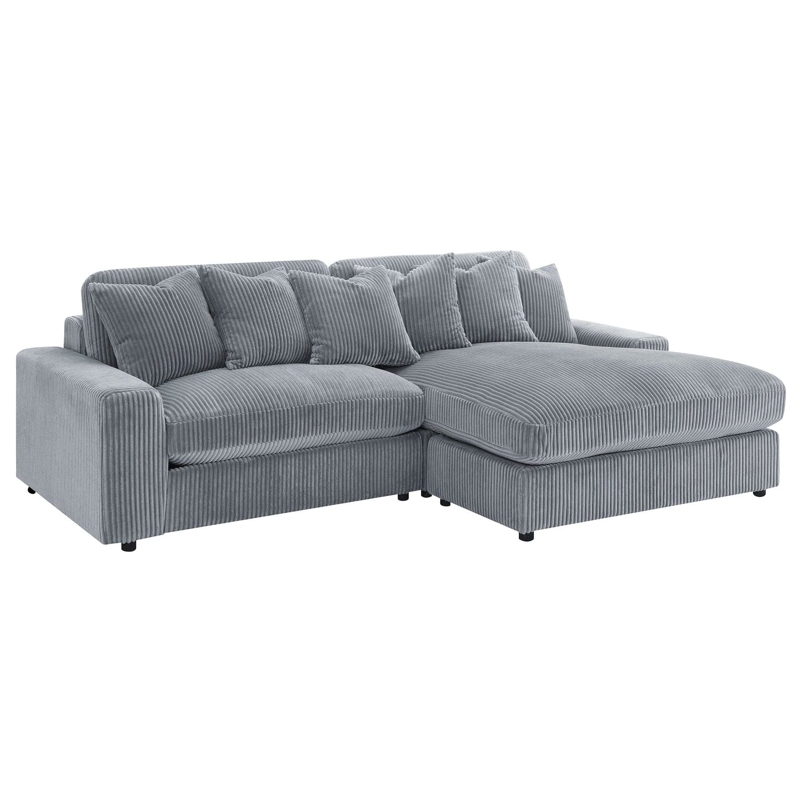 Elchin Upholstered Reversible Chaise Sectional Sofa FogFog — View 1 (1/3)