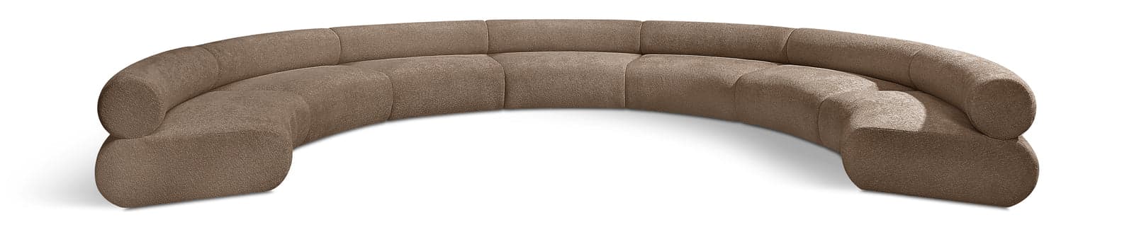 Harper 202" Chenille Fabric Upholstered Sectional, 7-Piece — Vista 1 (1/5)