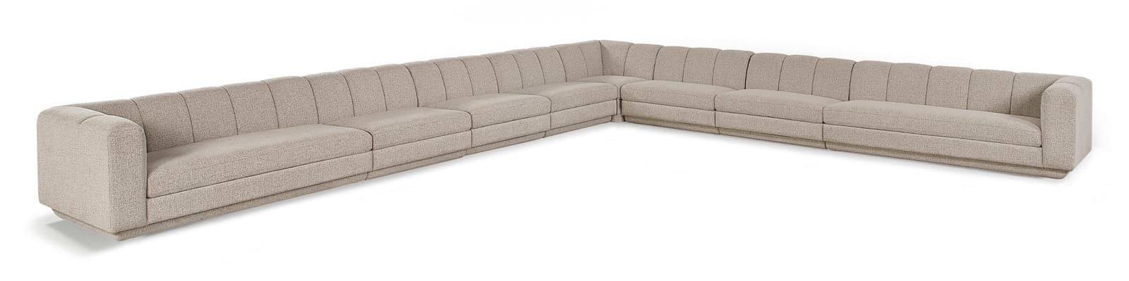 Laurel Fabric Upholstered Sectional, 8-Piece — View 1 (1/3)
