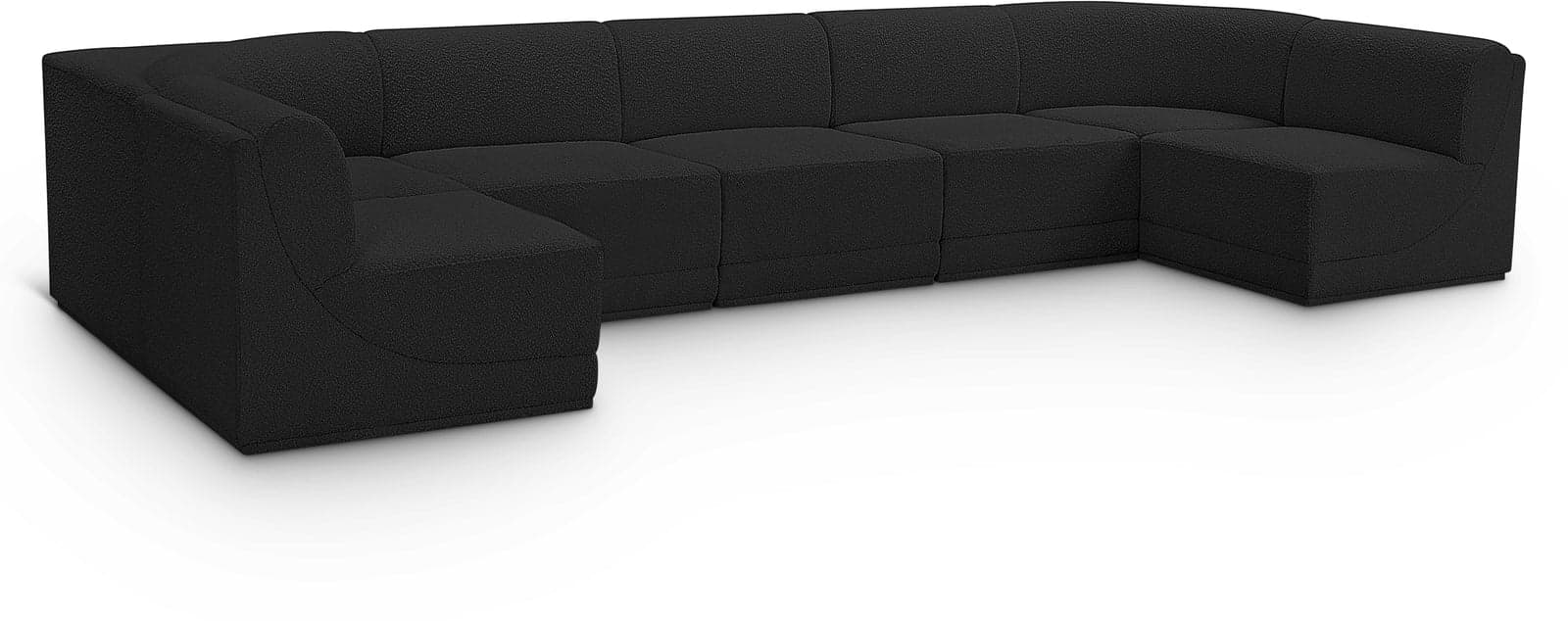 Harlow 158" Boucle Fabric Upholstered Sectional, 7-Piece — Vista 1 (1/5)