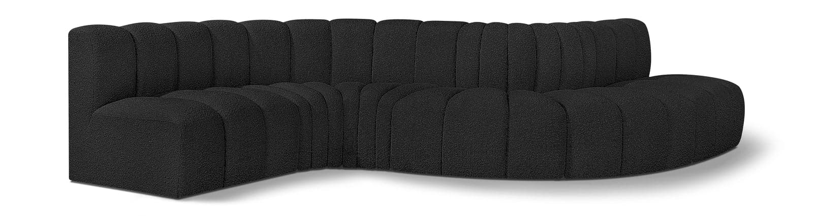 Yara 145" Boucle Fabric Upholstered Sectional, 6-Piece — Vista 1 (1/5)