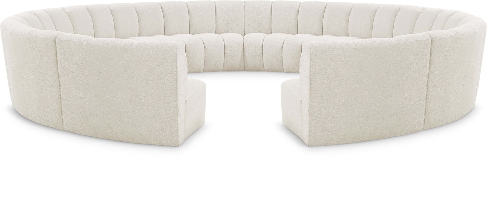 Isolde 178" Cream Boucle Fabric Upholstered Sectional, 12-Piece — Vista 1 (1/3)