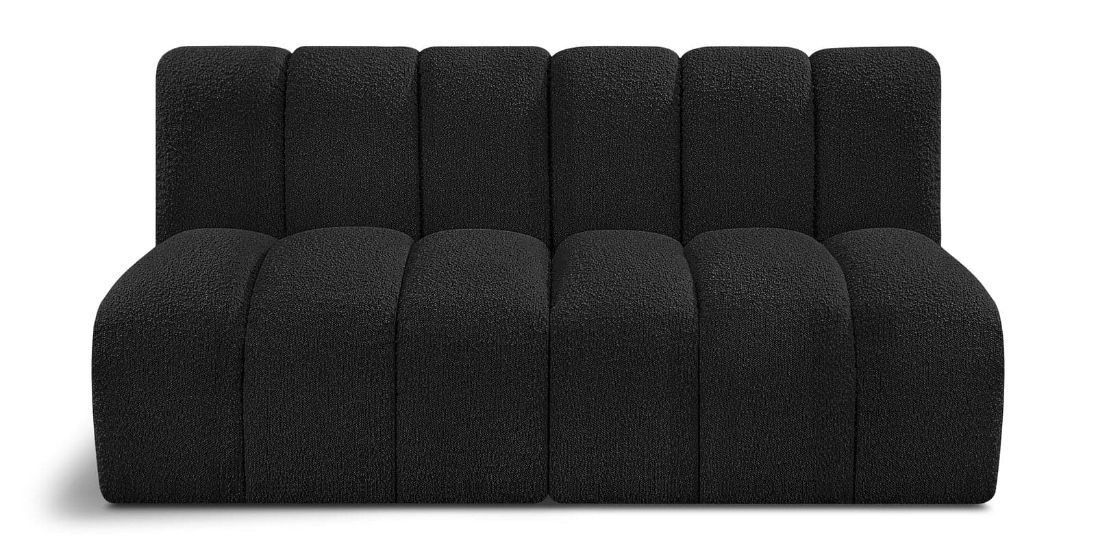 Yara 60" Boucle Fabric Upholstered Sectional, 2-Piece — Vista 1 (1/5)