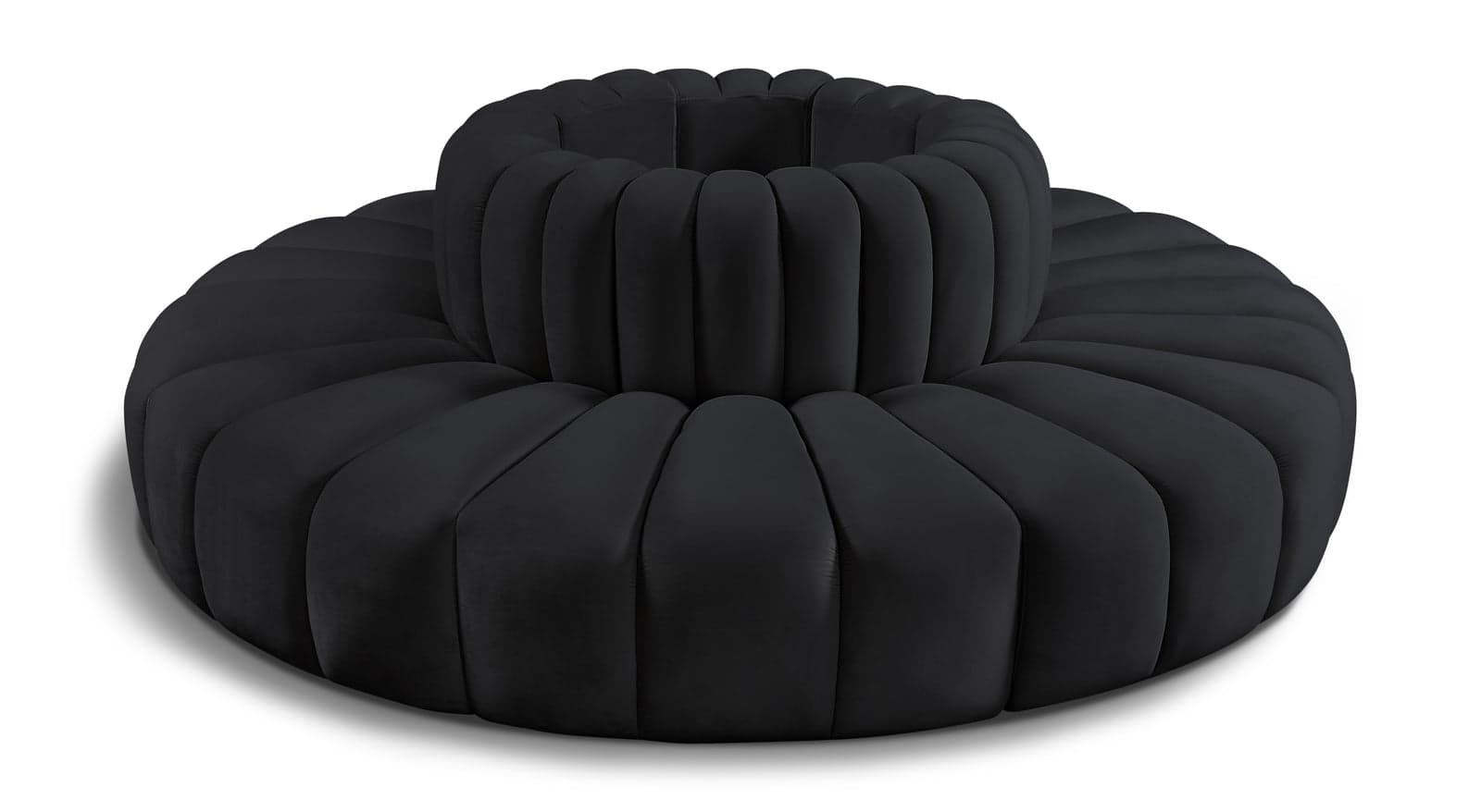 Yara 90" Velvet Upholstered Sectional, 8-Piece — View 1 (1/6)