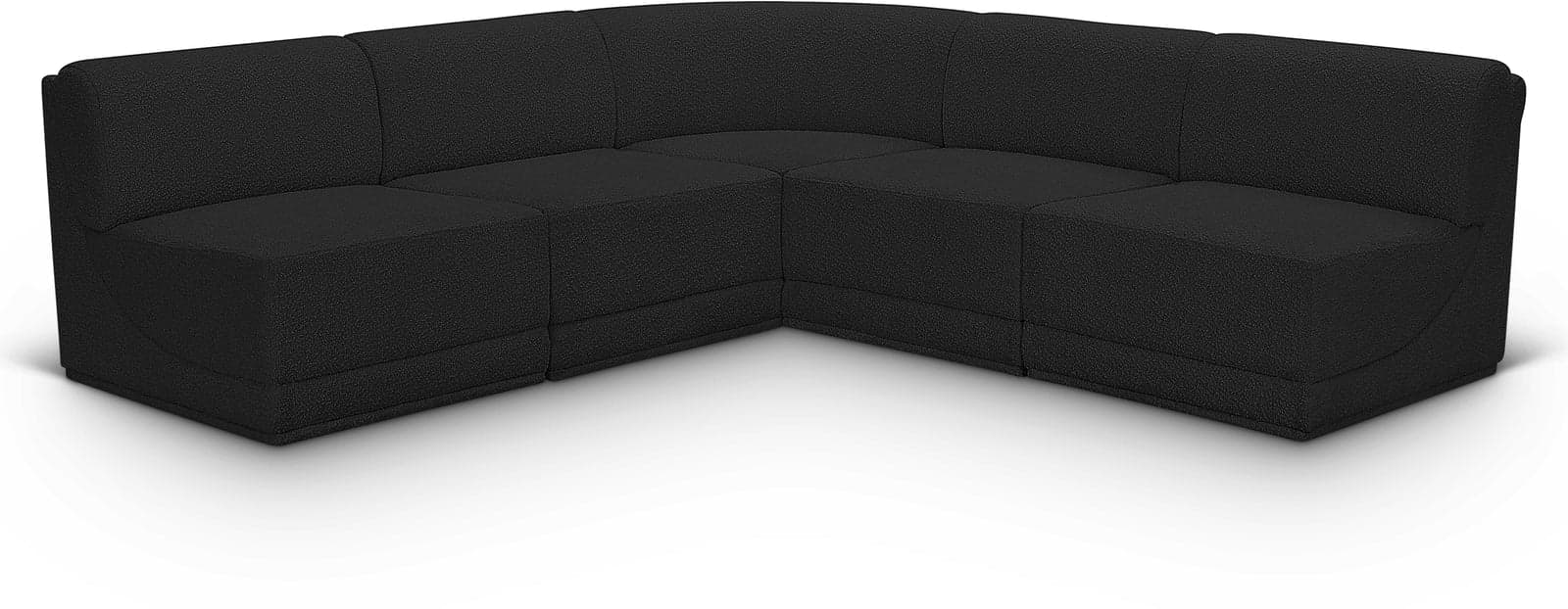 Harlow 94" Boucle Fabric Upholstered Sectional, 5-Piece — Vista 1 (1/5)