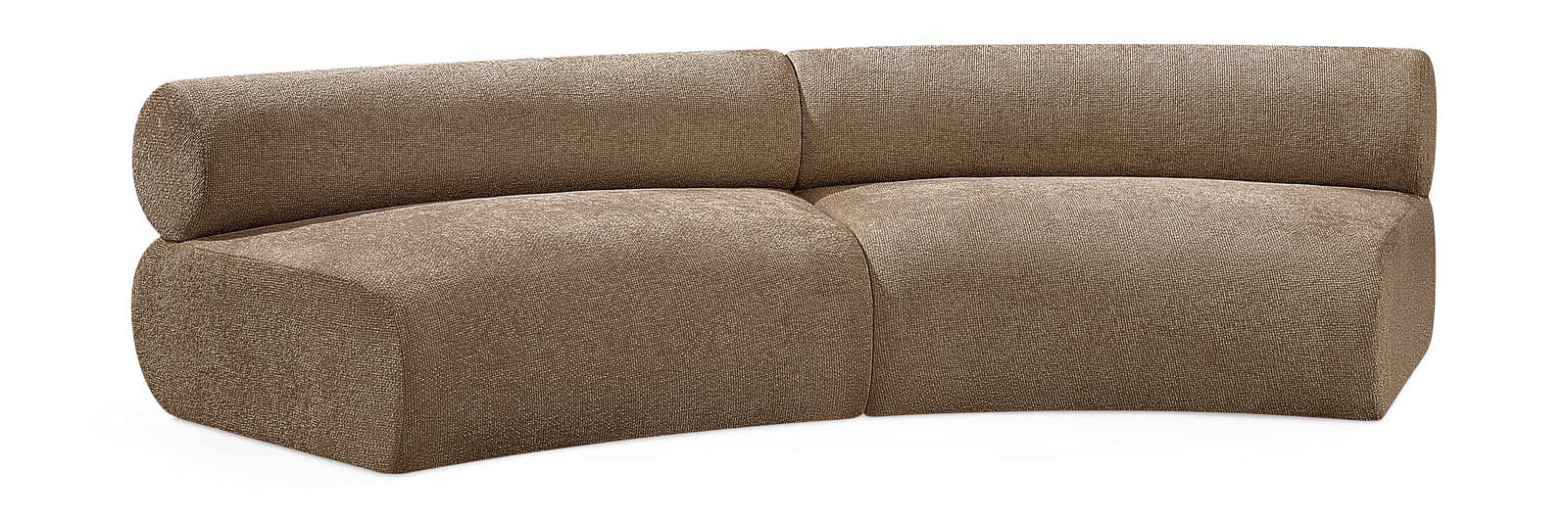 Harper 108" Chenille Fabric Upholstered Sectional, 2-Piece — Vista 1 (1/5)