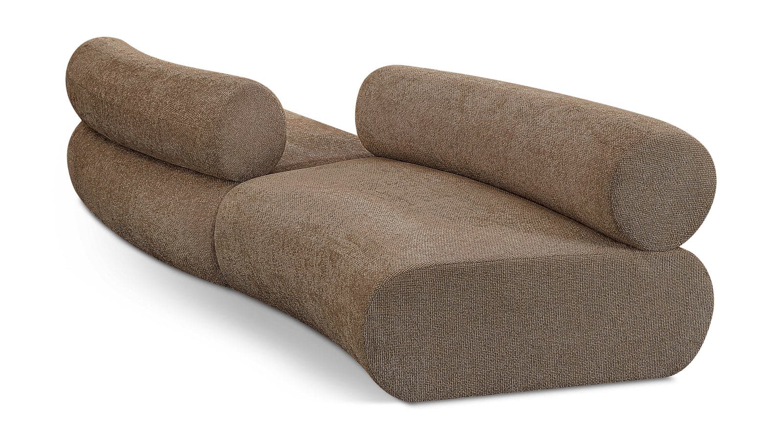 Harper 108" Chenille Fabric Upholstered Sectional, 2-Piece (Style 2) — Vista 1 (1/5)