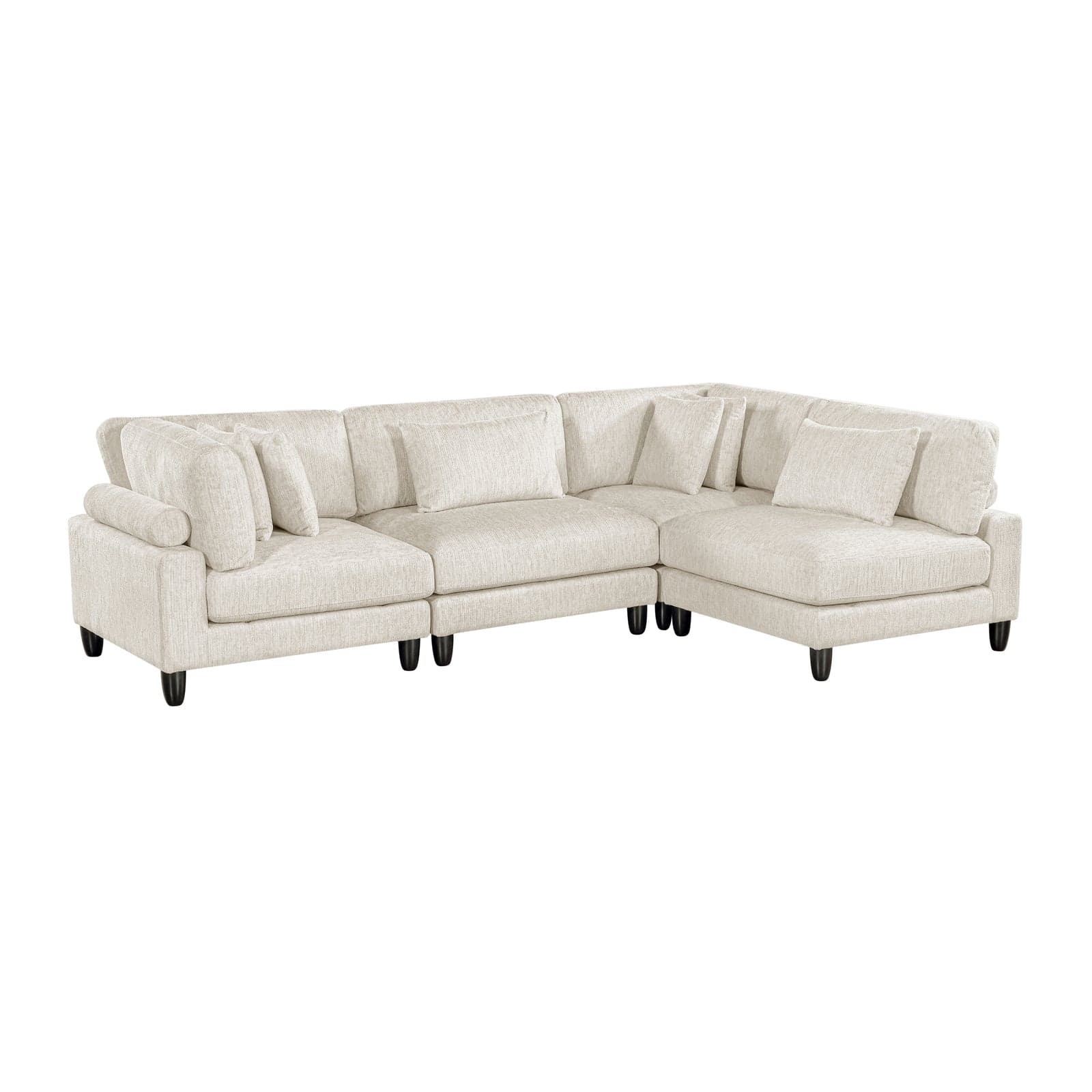 Leesa (4)4-Piece Modular Sectional — Vista 1 (1/3)