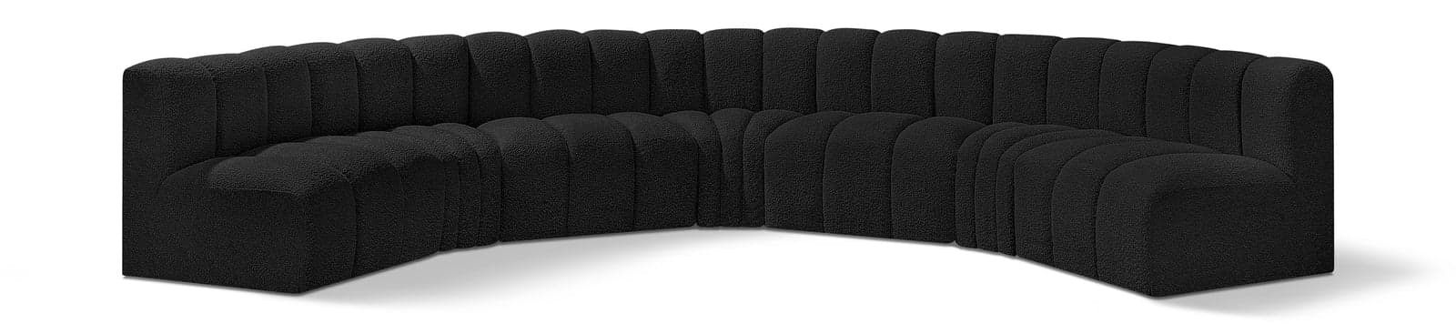 Yara 162" Boucle Fabric Upholstered Sectional, 7-Piece — View 1 (1/5)