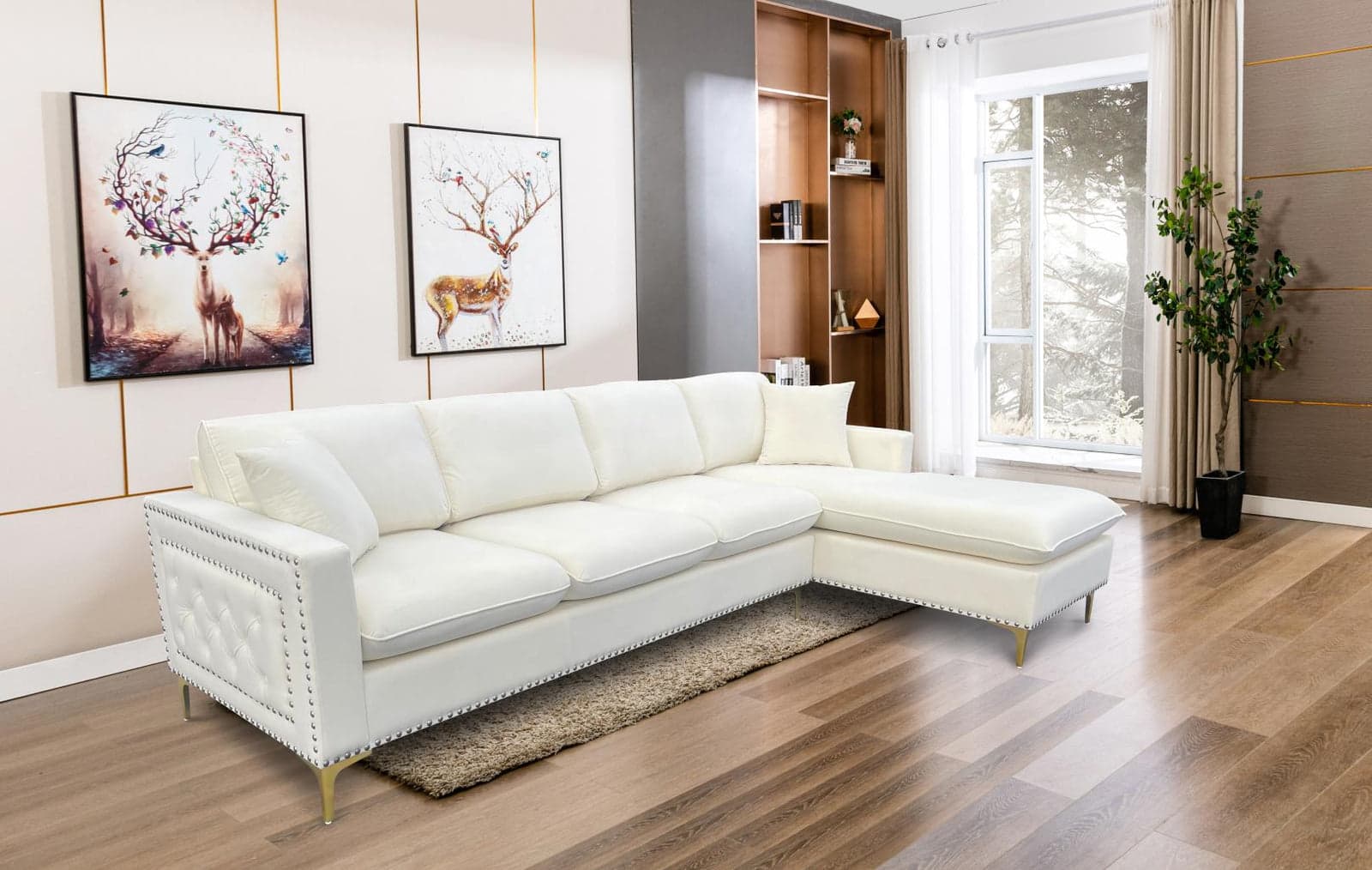 Flavia Black Sectional — Vista 1 (1/2)